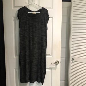 Anthropologie Cloth & Stone Heathered Gray Sleeveless Maxi Dress Women’s Size XS